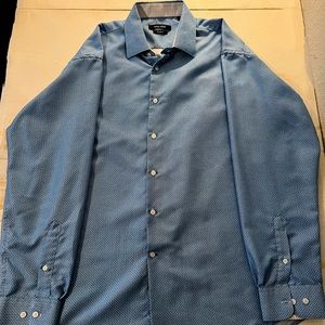 Mens Button Down Dress Shirt Large